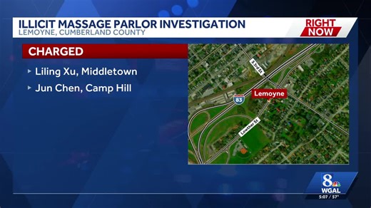 DA: 2 women charged after operating illicit massage parlors in Lemoyne
