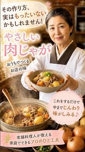 肉じゃが、その作り方で味が染み込みにくくなっていませんか？老舗和食店の料理長が教えるプロのひと工夫！