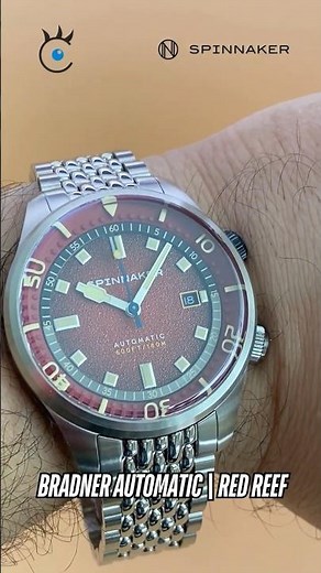 This Red Diver Stands Out for All the Right Reasons | Spinnaker Bradner Automatic Red Reef