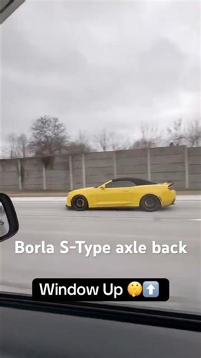 6th gen Camaro SS Borla exhaust fly by. Window up/down sound
