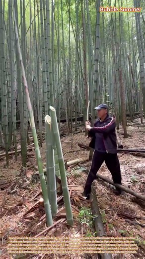 Récolte de Bambou : Abattage de Précision avec une Lame de Style Katana