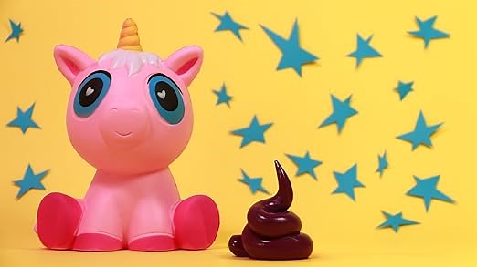 Magnetic Unicorn Poop & Jumbo Unicorn Squishy - Dance with Stress Relief Toys!Stop Motion Video!