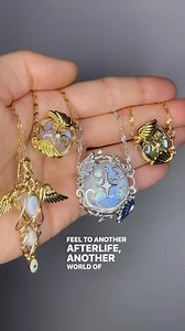My heart is so happy with these new angelic hobbit doors 🪽 All of the designs at the end of the video will be included in this Friday’s restock at 5 pm est. ✨ #hobbitdoor #angelwings #wingnecklace #charmjewellery #wingcharm #heavensgate #hobbithole #lotr #etherealjewelry #fantasyjewelry | Druzy Daze
