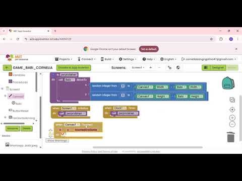 Tutorial membuat game ketangkasan pukul Babi di MIT APP INVENTOR[Cornelia Bangngalino XI.A1]