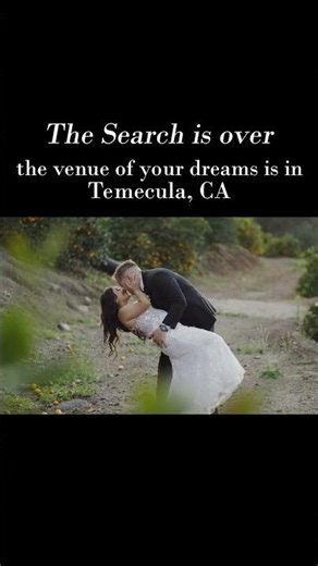 The search is over🥳 Your dream venue is in Temecula, CA.