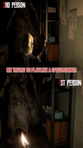 Trying to Copy a Speedrunner… Instant Regret #residentevil #horrorgames #shorts