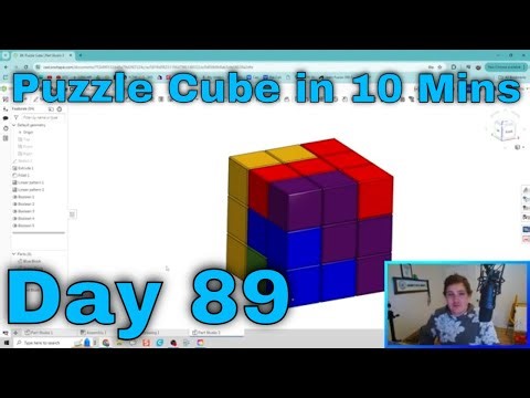 Puzzle Cube - Day 89 of 100 Onshape Journey
