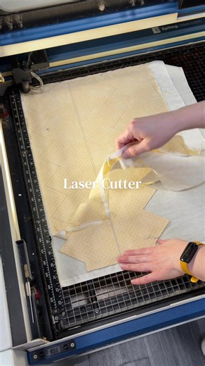 Exploring Laser Cutting at the Local Library for Quilting