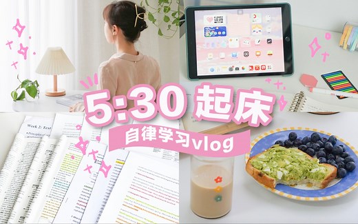 五点半起床能做多少事✨自律学习vlog 快速进入学习状态 晨间高效流程 morning routine 凌晨早起是什么体验