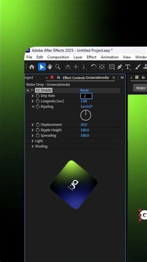 How to Make Realistic Liquid Drop in After Effects (Beginner Friendly)