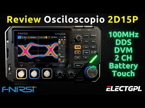 Fnirsi 2D15P - The most economical benchtop oscilloscope - 100MHz 2CH DDS DVM