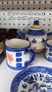 Did you know?? These are called Blue Willow plates and are often considered collectibles. Who loves blue and white patterns? 🥰🙌 Happy thrifting everyone! #thrift #thrifting #thriftstorefinds #homedecor #thriftedhome #vintage #vintagefinds #vintagedecor | West Side Revive