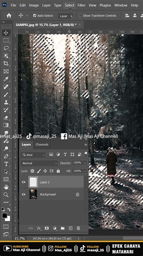 EFEK CAHAYA MATAHARI - TIPS PHOTOSHOP