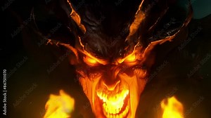 A powerful demon with vivid visuals and a disturbing atmosphere where the forces of hell clash with the forces of good