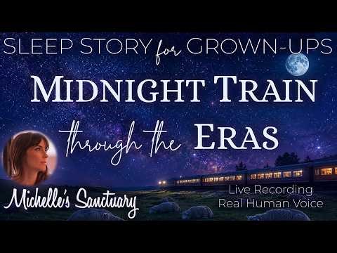 Midnight Train Through the Eras: A Magical Sleep Story of Time Travel (train sounds, female voice)