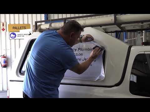 Contra-Vision One-way Vision Vinyl Printed on FastCOLOUR Printer and Apply on Car Window