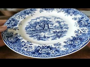Blue and White China Edinburgh Pattern by Alfred Meakin Dinner Plate
