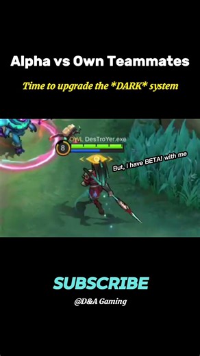Alpha vs Dark System Team💀 | Alpha best build for ranked matches #mobilelegends