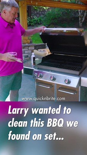 We had no idea if our Quick’n Brite Fireplace Cleaner would be able to tackle years of burnt on mess inside this grill. Get it on Amazon, Walmart and our Facebook Shop! https://tinyurl.com/QBHolySmokes | Quick’n Brite All Purpose Cleaner