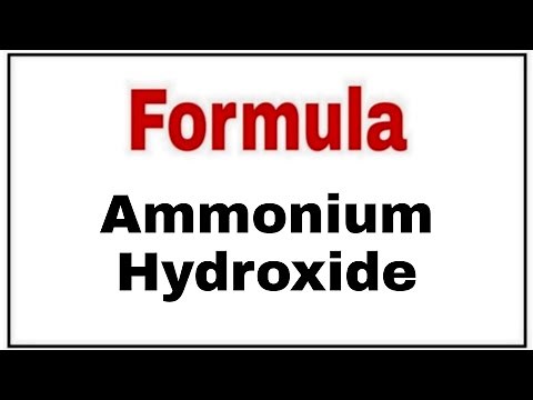 How to write chemical formula of Ammonium Hydroxide|Ammonium Hydroxide formula