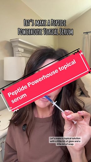 Let’s make a peptide powerhouse topical solution using @msnicolelynnshops recipe.#peptide#peptideglowup #topicalpeptideserum#skincare#peptideskincare