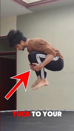 How to Do knee Backflip on a Trampoline ✅💯 #trampoline #backflip #tutorial