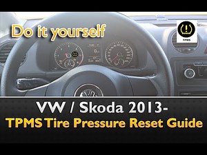 How to reset the TPMS warning light on VW vehicles and Skoda?