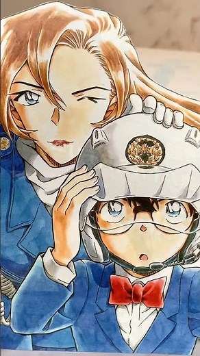 名探偵コナン【ハイウェイの堕天使🪶✨】萩原千速&コナン#名探偵コナン #collage #journal #anime #detectiveconan #ここなつのコラージュ