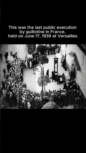 The Last Guillotine Execution in France, 1939