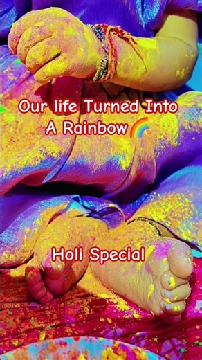 The Cutest Holi Celebration Ever 😍🌈 #viral #trending #shorts #youtubeshorts #new