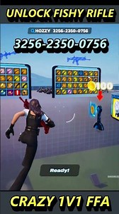 UNLOCK NEW FISHY RIFLE IN CRAZY 1V1 FFA ALL GUNS AND RIDES - FORTNITE CREATIVE
