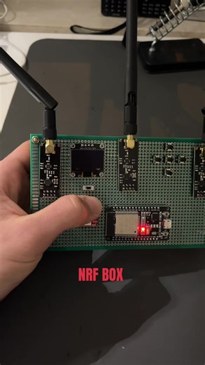 My NRF box code by @Cifer with 3 nrf‘s jamms cameras, rc cars, bluetooth/ble and wifi. #techtok #jammer #esp32 #viral #fy @Darragh76Moore_