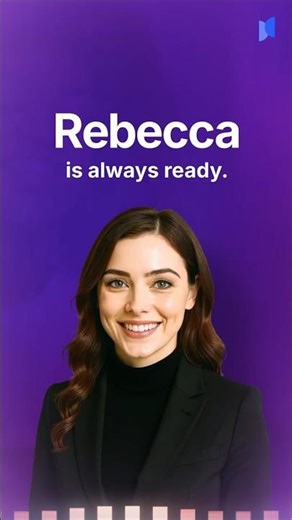 AI Rebecca Handles Interviews Anytime, Anywhere #shorts