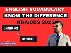 Explained : Ordinance vs Ordnance | Know The Difference |New Careers Academy