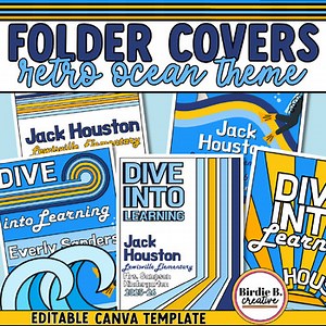 Folder Covers Editable | Under The Sea Classroom Theme | Ocean Classroom Decor