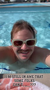 I’m still in awe some people can’t… SWIM. Like, truly no hard thoughts. Both my dads can’t swim and it’s always boggled my mind—because for me, not swimming feels impossible. And yet I didn’t eat pizza or burgers until my 30s… so I guess we’ve all got our own ‘wait, what?’ moments. What’s something that still shocks you about yourself or others?” 💦🍕🤯 #StillInAwe #PoolThoughts #LateBloomerLife | Conrad Newton