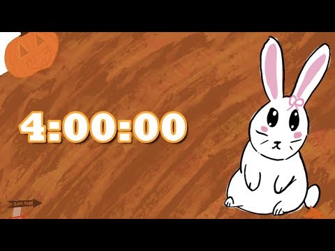 🐇🍂 - 4 Hour Study with me timer | fall timer with soft music | ADHD