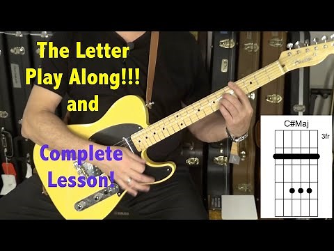 PLAY ALONG! COMPLETE GUITAR LESSON for Beginners The Letter Box Tops with Chords and Tabs