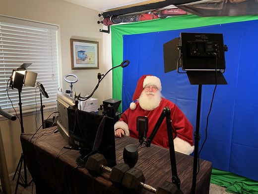 Santa Claus Video Set Set-Up - Santa Claus School | Professional Santa Training | University The Santa Claus Conservatory | Worldwide Santa Claus Network