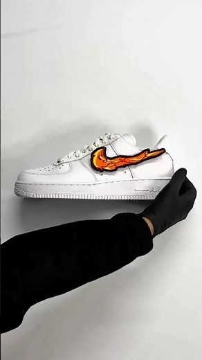 Custom Nike AF1 Velcro Magic! 🤯🔥 #shorts #leathercraft #customshoes