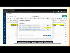 Como usar el Formato Condicional en Smartsheet