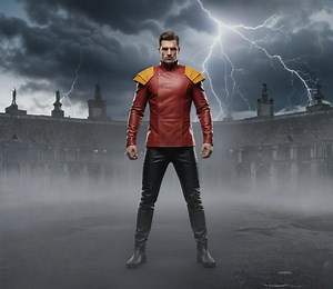 Men’s Leather Sci-fi Warrior Costume Set With Jacket, Pants & Ankle Boots. - Etsy