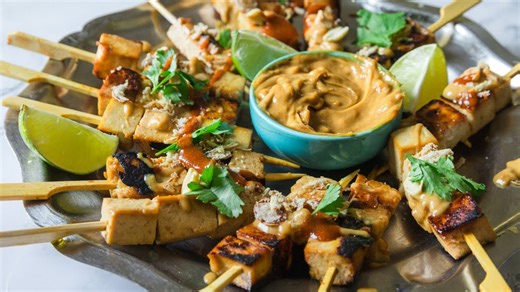 Satay-Style Grilled Tofu Skewers Recipe