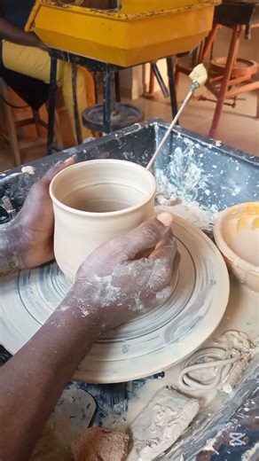 It’s very essential to lift pottery pieces from the base and not the body