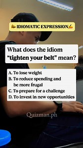 Idiomatic Expression 65 #Englishlearning | 𝚀𝚞𝚒𝚣𝚖𝚊𝚗.𝚙𝚑 𝟸.𝟶