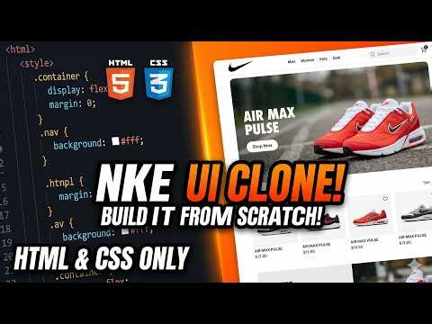 Nike Website UI Clone 🔥 | HTML & CSS Only | Fully Responsive Frontend Project