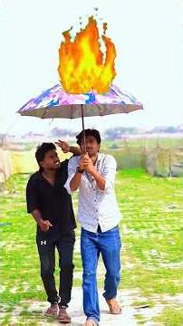 ছাতায় আগুন ধরে গেলো 😱