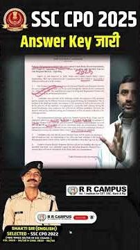 SSC CPO 2025 ANSWER KEY OUT📢🔥💪🏻|| CUT OFF || SCORE #ssccpo2025 #ssccpo #english #motivation #viral