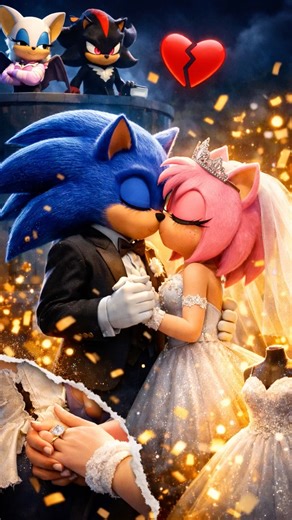 Amy Cried at the Wedding… then THIS happened 💍 #shorts #sonic #amy #edit #shortsfeed
