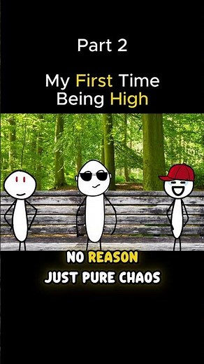 Getting HIGH For The First Time Part 2 🍃#animation #shorts